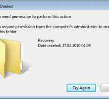 Nu există acces la dosar: cum se restabilește permisiunile și permisiunile în Windows 7
