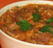 Cum se gătește supa kharcho? Rețetă cu cartofi și orez