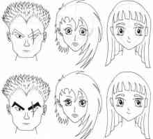 Cum de a desena fețe anime? Creion anime: fețe