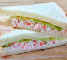 Cum să gătești sandvișuri cu bastoane de crab: rețete