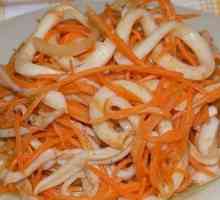 Cum să pregătești salata cu calmar și morcovi coreeni