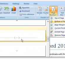 Cum să numere pagini în Word 2007, 2010 și versiuni anterioare