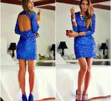 Cum de a combina o rochie albastră cu pantofi albastri?
