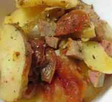 Cum se sting cartofii cu carne și legume
