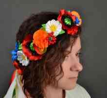 Kanzashi în stil ucrainean: o clasă de master pe crearea unei coroane de flori