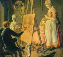 Pictura "Tânărul pictor" I. I. Firsova