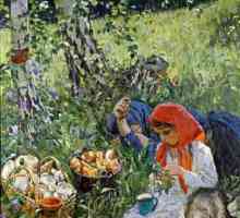 Imagine a lui Plastov `In vara `. Descriere și poveste