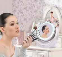 Oglinda cosmetică cu mărire și iluminare: recenzii. Oglinzi cosmetice pentru masă și pereți
