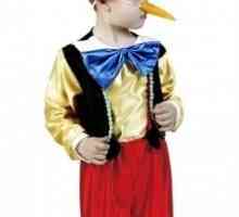 Costumul lui Pinocchio cu mâinile lor