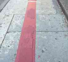 Linia roșie a străzii este ... Linia roșie a străzii: distanța, lățimea și granițele