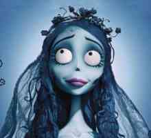 Imaginea pentru Halloween. Cartoon `Corpse Bride`, make-up a protagonistului