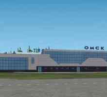 Omsk, Aeroportul Central - opriți pe drum prin nori