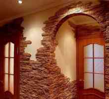 Decorarea arcurilor cu o piatră decorativă în apartament: fotografie
