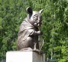Monumentul mouse-ului de laborator este unul dintre cele mai originale ornamente din Novosibirsk