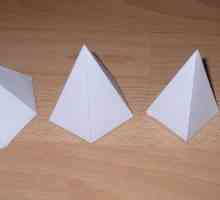 Piramida este un ingerator. Tăierea piramidei pentru lipire. Măturătoare de hârtie
