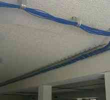 Montarea cablului pe tavan în apartament