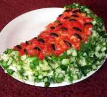 Salată `pepene verde`. Cum sa preparati o salata sub forma unui pepene verde