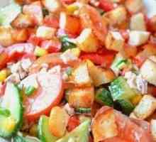 Salată de salată de Edelweiss cu pui și alte ingrediente