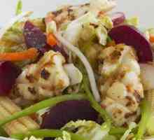 Salata `Spumă de mare` cu calmar și creveți: rețete