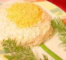 Salata "Romashka" - decorarea originală a mesei festive