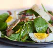 Salate cu spanac: rețetă pentru gătit pas cu pas