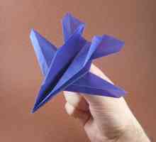 Hârtie avion: schema origami
