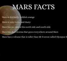 Cele mai interesante fapte despre Marte