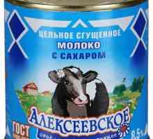 Lapte condensat `Alekseevskoe`: compoziție, producător, tipuri și recenzii
