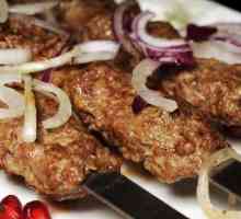 Shish kebab din carne tocată (lyulya-kebab): rețetă