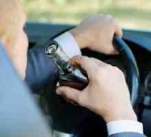 Pedepse pentru conducere sub influența alcoolului: conducerea unei mașini într-o stare de intoxicare