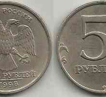 Cât de mult este de 5 ruble în 1998? Soiurile de monede și prețurile pentru acestea