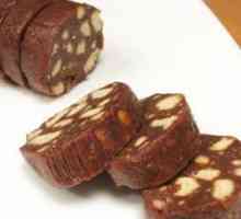 Cârnați dulci din biscuiți și cacao. Cârnații dulci de casă: rețetă, fotografie
