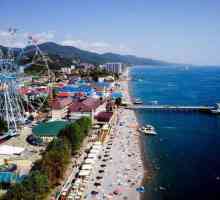 Sochi, Lazarevskoe, plaja centrală `Azure`: descriere și recenzii