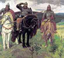 Compoziție pe pictura `Bogatyri` Vasnetsov. Istorie și descriere