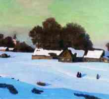 Compoziție pe pictură "Seara de iarnă" de N. P. Krymova