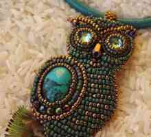 Owl din margele: broderie si tesut