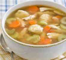 Supa cu găluște de usturoi: o rețetă cu o fotografie