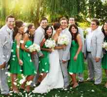 Nunta in culoarea smarald: decorarea sala, imagini ale miresei si mirelui