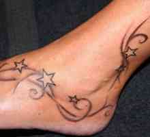 Tatuaj stele pe picior: valoare, cine va aborda, fotografie