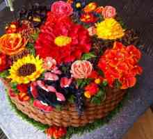 Tort `Cos cu flori`: master-class, fotografie