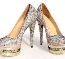 Pantofi cu cristale: pentru cele mai îndrăznețe modele de modă