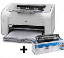 Instalarea imprimantei HP LaserJet P1102: Conexiuni, Setări