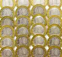 Greutatea a 10 monede de ruble ale Federației Ruse