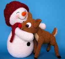 Om de zăpadă tricotat (cârlig): diagrame, descriere, clasă de master pentru începători