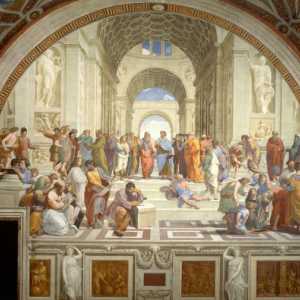"Școala ateniană": o descriere a frescei. Rafael Santi, "Școala ateniană"