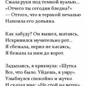 Akhmatova despre dragoste. Analiza poeziei "Mi-am strâns mâinile sub un voal întunecat"