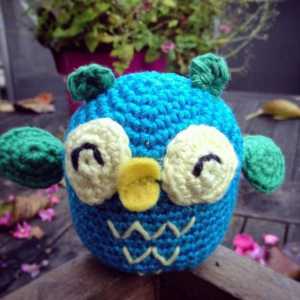 Amigurumi owl: de la breloc la jucărie