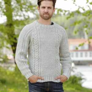Modele Aran cu ace de tricotat cu diagrame, fotografie și descrierea tricotării unui pulover al…