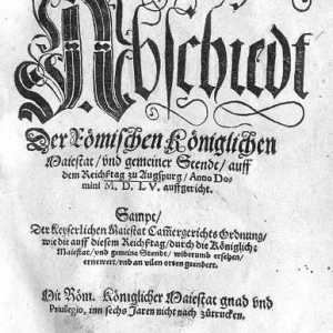 Pacea din Augsburg din 1555