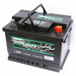 Baterii auto GIGAWATT: recenzii, descrieri, specificații